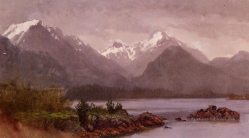 Le Grand Tetons Wyoming Albert Bierstadt Peinture à l'huile